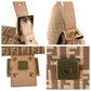 FENDI Shoulder Bag 8BR001LPN059 Canvas, Leather Pink Beige Gold Metal Zucchino Mamma Bucket Women Used Authentic