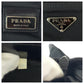 PRADA Shoulder Bag Nylon black Shoulder Bag pochette Test Triangle With logo Women Used Authentic