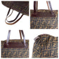FENDI Boston Duffel bag 15418 0 009 canvas Brown Silver Metal Boston Duffel bag unisex Zucca Women Used Authentic