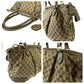 GUCCI Tote Bag 285730 GG canvas Brown Gold Metal Tote Bag Shoulder Bag 2way Sukey Women Used Authentic