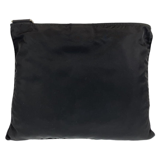 PRADA Shoulder Bag Nylon black Shoulder Bag Sacoche Test Triangle With logo Women Used Authentic
