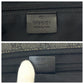 GUCCI Shoulder Bag 3136 GG canvas Grey Black SilverMetal Shoulder Bag pochette Women Used Authentic