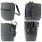 GUCCI Shoulder Bag 3136 GG canvas Grey Black SilverMetal Shoulder Bag pochette Women Used Authentic