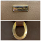 Dior Shoulder Bag PVC Brown Gold Metal Trotter