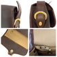 Dior Shoulder Bag PVC Brown Gold Metal Trotter