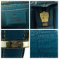 GUCCI Shoulder Bag GG canvas, leather Light Blue Beige Gold Metal Shoulder Bag pochette Sherry line horsebit Women Used Authentic