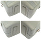 PRADA Business bag leather White SilverMetal Business bag handbag Safiano logo Women Used Authentic
