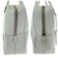 PRADA Business bag leather White SilverMetal Business bag handbag Safiano logo Women Used Authentic