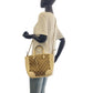 GUCCI Shoulder Bag 449241 GG canvas, leather Beige Ivory Gold Metal Shoulder Bag Handbag 2way Women Used Authentic