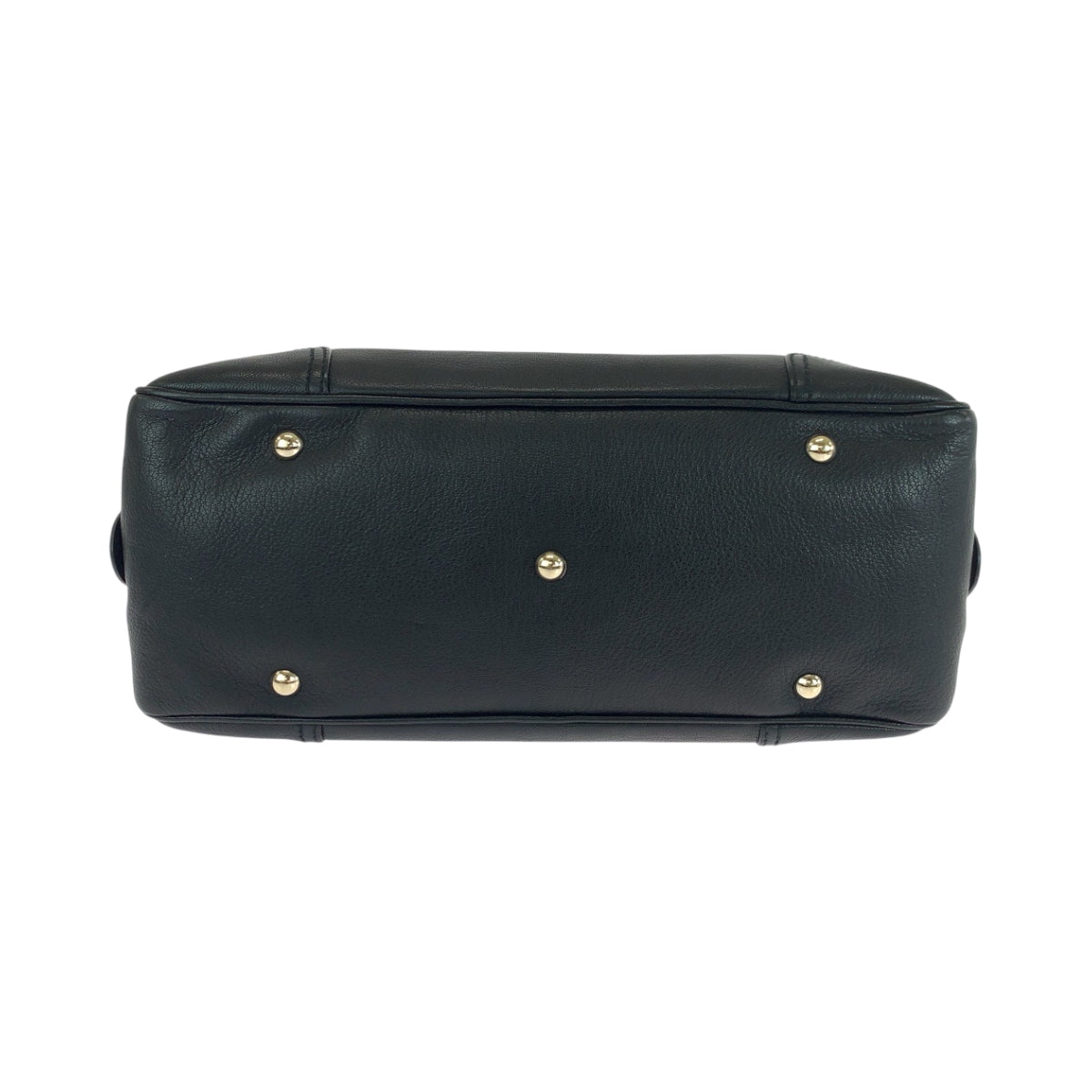 GUCCI Handbag 16120 leather Black GoldMetal Handbag Shoulder Bag Sherry Line Princess Women Used Authentic