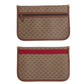 GUCCI Shoulder Bag 019 39 0107 PVC Brown Gold Metal Crossbody Shoulder Bag Unisex Old Gucci Shelly Line mens Used Authentic