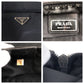 PRADA Shoulder Bag Nylon Black SilverMetal Crossbody Shoulder Bag Unisex Test Triangle With logo Women(Unisex) Used Authentic