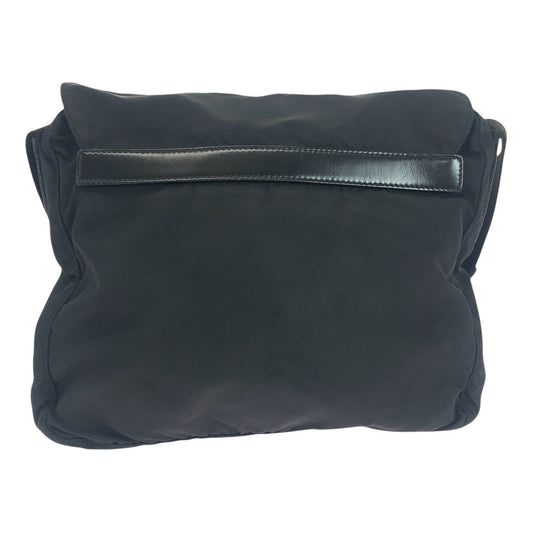 PRADA Shoulder Bag Nylon black Crossbody Shoulder Bag Unisex Test Triangle With logo Women Used Authentic