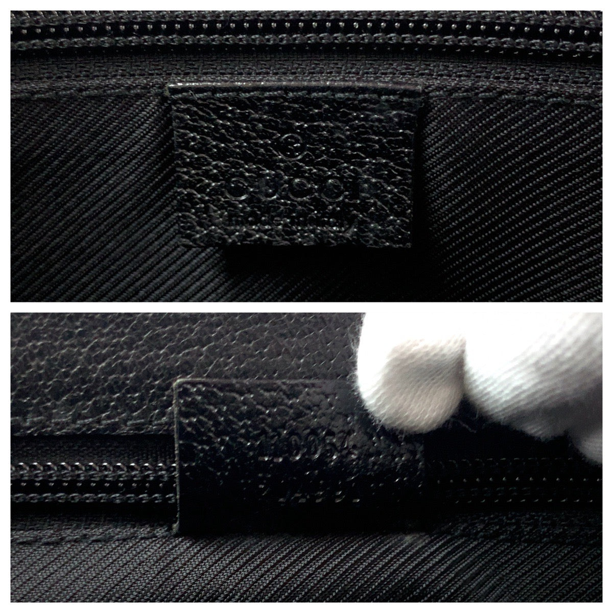 GUCCI Shoulder Bag 110045 GG canvas Black SilverMetal Shoulder Bag Crossbody Women Used Authentic