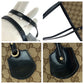 GUCCI Tote Bag 211976 GG canvas, patent leather Beige Black Gold Metal Tote Bag Shoulder Bag Women Used Authentic