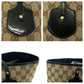 GUCCI Tote Bag 211976 GG canvas, patent leather Beige Black Gold Metal Tote Bag Shoulder Bag Women Used Authentic