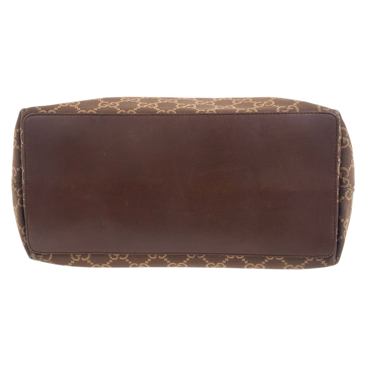 GUCCI Tote Bag 002 1098 GG canvas, leather Brown Gold Metal Tote Bag Shoulder Bag Women Used Authentic