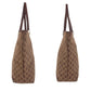 GUCCI Tote Bag 002 1098 GG canvas, leather Brown Gold Metal Tote Bag Shoulder Bag Women Used Authentic