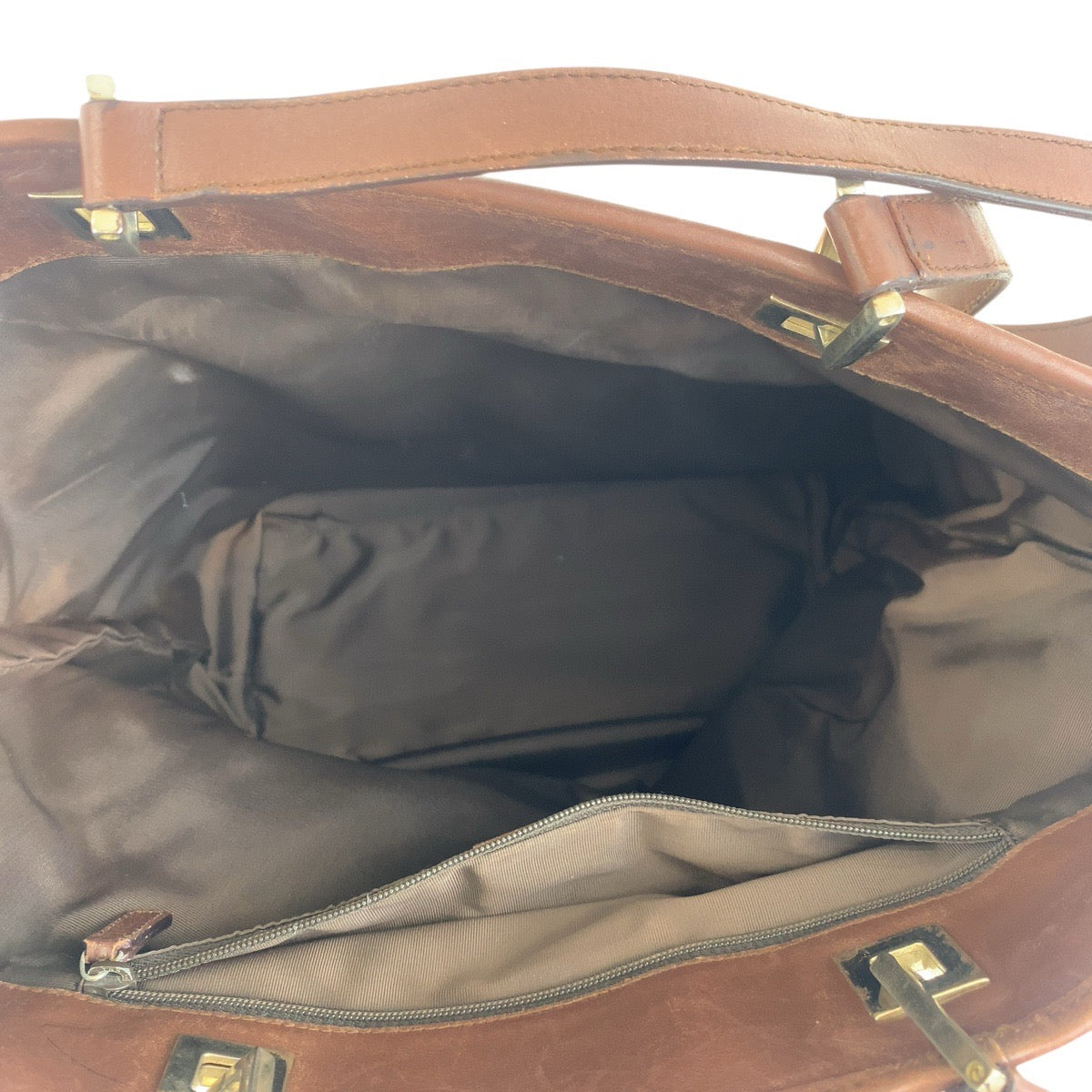 GUCCI Tote Bag 002 1098 GG canvas, leather Brown Gold Metal Tote Bag Shoulder Bag Women Used Authentic