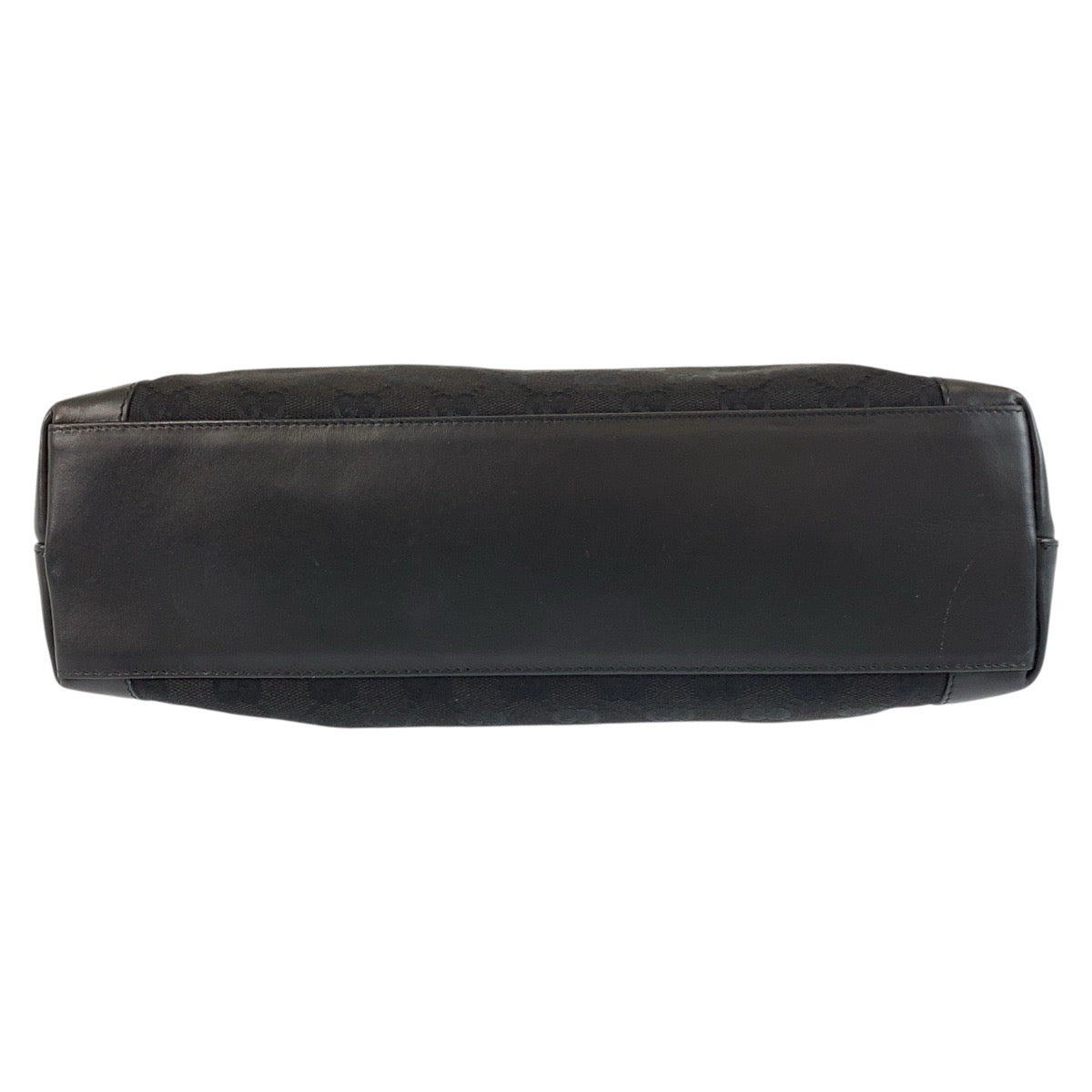 GUCCI Tote Bag 002 1119 GG canvas, leather Black black Tote Bag Shoulder Bag Women Used Authentic