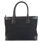 GUCCI Tote Bag 002 1119 GG canvas, leather Black black Tote Bag Shoulder Bag Women Used Authentic