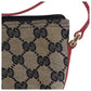 GUCCI Handbag 039 1103 GG canvas Black red