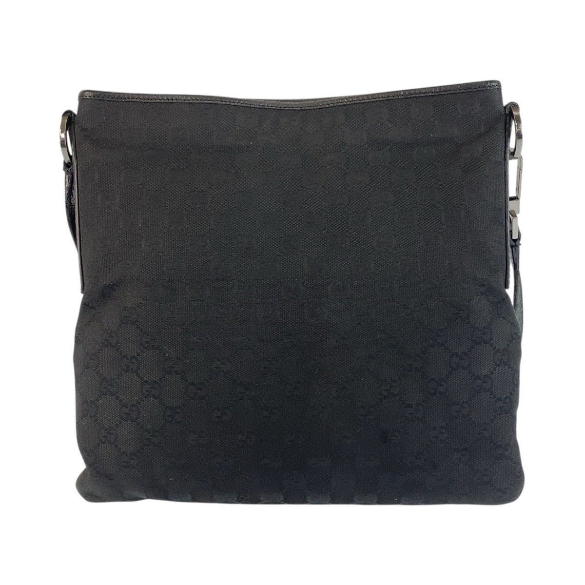 GUCCI Shoulder Bag 113013 GG canvas, leather black Messenger bag for men and women Women(Unisex) Used Authentic
