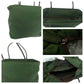 PRADA Tote Bag Nylon Khaki SilverMetal Tote Bag handbag Test Triangle With logo Women Used Authentic
