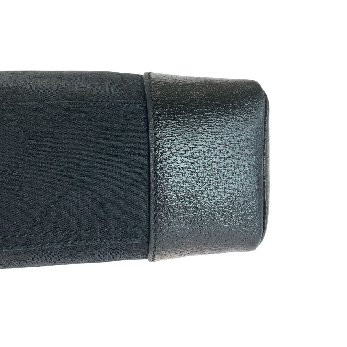 GUCCI Shoulder Bag 114273 GG canvas Black SilverMetal Shoulder Bag Crossbody Women Used Authentic