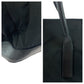 PRADA Tote Bag Nylon, Leather Black SilverMetal Tote Bag Shoulder Bag Test logo Women Used Authentic