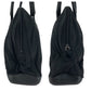 PRADA Tote Bag Nylon, Leather Black SilverMetal Tote Bag Shoulder Bag Test logo Women Used Authentic