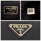 PRADA Tote Bag Nylon black Tote Bag Shoulder Bag Test Triangle With logo Women Used Authentic