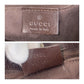 GUCCI Tote Bag 73983 GG canvas Brown Silver Metal Tote Bag Shoulder Bag Women Used Authentic