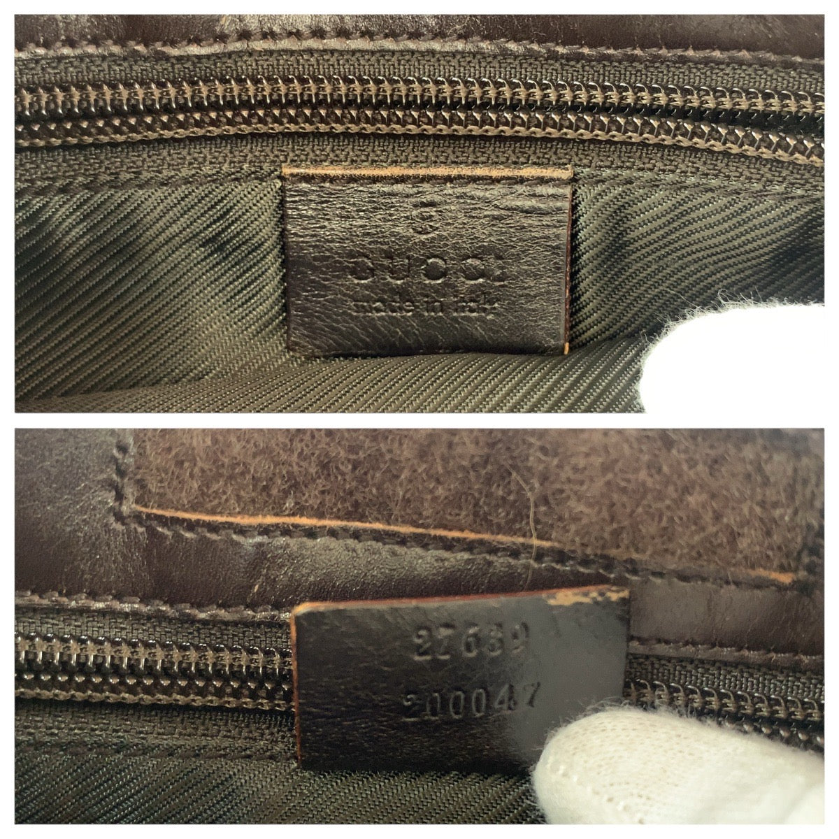 GUCCI Shoulder Bag 27639 GG Supreme canvas, leather Brown Silver Metal Shoulder Bag pochette Women Used Authentic