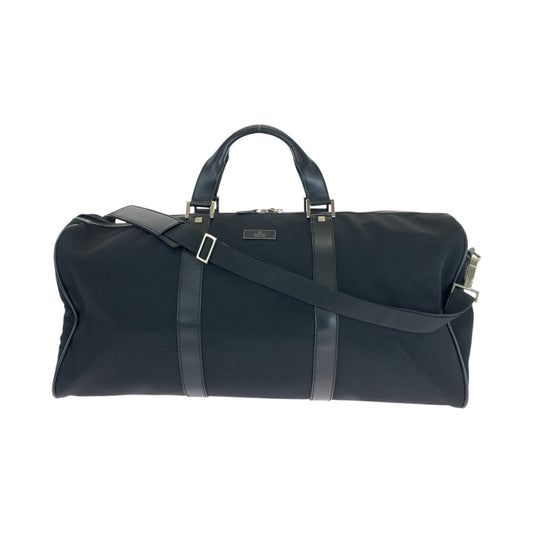 GUCCI Boston Duffel bag 012 0399 Nylon Black SilverMetal Shoulder Bag Boston Duffel bag 2way mens Used Authentic