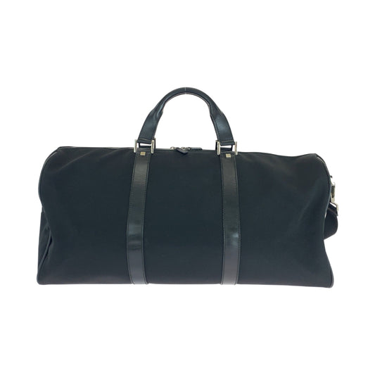 GUCCI Boston Duffel bag 012 0399 Nylon Black SilverMetal Shoulder Bag Boston Duffel bag 2way mens Used Authentic