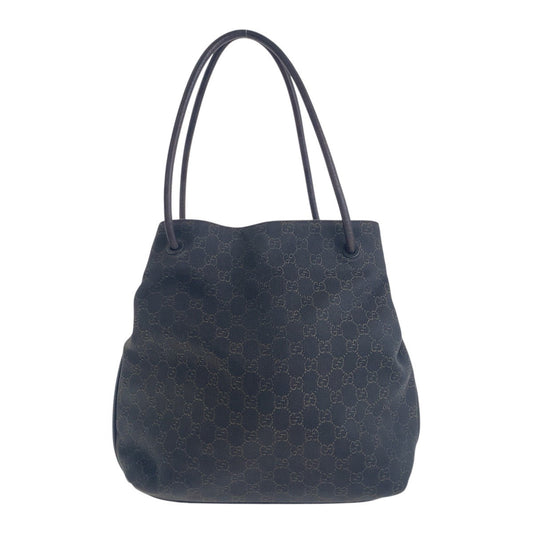 GUCCI Shoulder Bag 101341 GG canvas, leather Brown Women Used Authentic