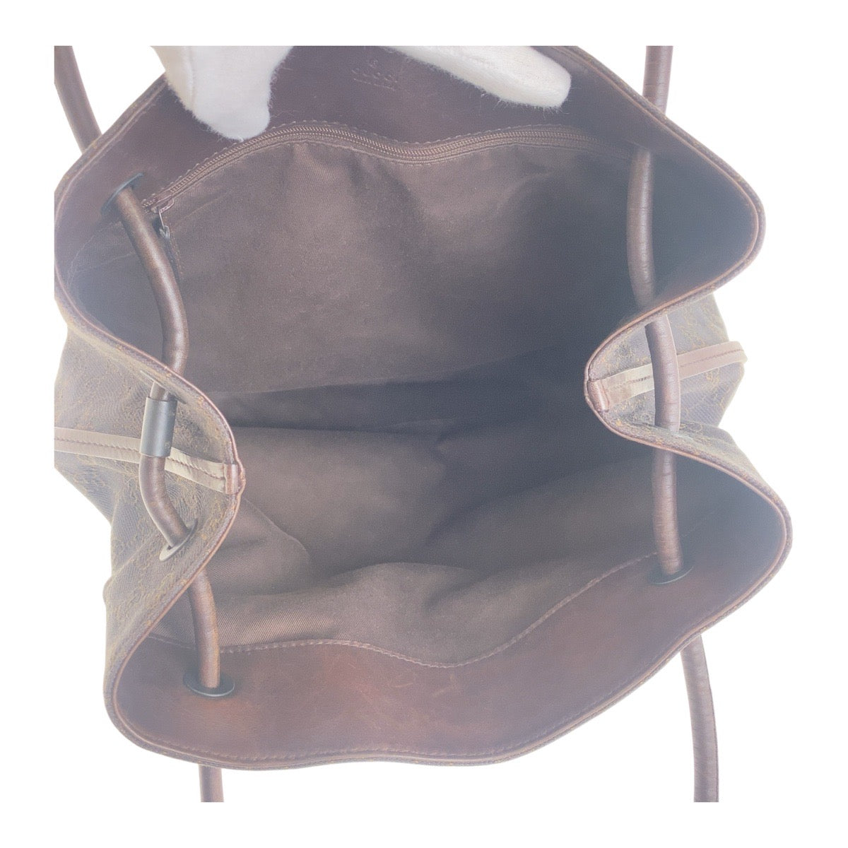 GUCCI Shoulder Bag 101341 GG canvas, leather Brown Women Used Authentic