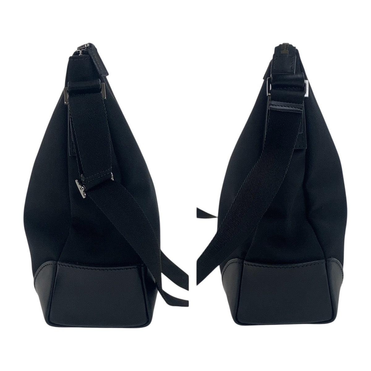 GUCCI Shoulder Bag 110054 Nylon, Leather black Crossbody Shoulder Bag Messenger Bag mens Used Authentic