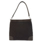 GUCCI Shoulder Bag 143745 GG canvas, leather Brown Silver Metal Women Used Authentic