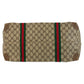 GUCCI Tote Bag 89 19 012 GG Supreme canvas, leather Brown beige Tote Bag Shoulder Bag Sherry Line Old Gucci Women Used Authentic