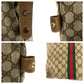 GUCCI Tote Bag 89 19 012 GG Supreme canvas, leather Brown beige Tote Bag Shoulder Bag Sherry Line Old Gucci Women Used Authentic