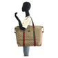 GUCCI Tote Bag 89 19 012 GG Supreme canvas, leather Brown beige Tote Bag Shoulder Bag Sherry Line Old Gucci Women Used Authentic