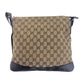 GUCCI Shoulder Bag 145857 GG canvas, leather Beige Brown SilverMetal Crossbody Shoulder Bag Women Used Authentic