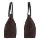 GUCCI Tote Bag 257304 Nylon, Leather Brown Silver Metal Tote Bag Shoulder Bag GG pattern Women Used Authentic