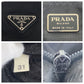 PRADA Tote Bag Nylon, Leather black Tote Bag Shoulder Bag Test Triangle With logo Women Used Authentic
