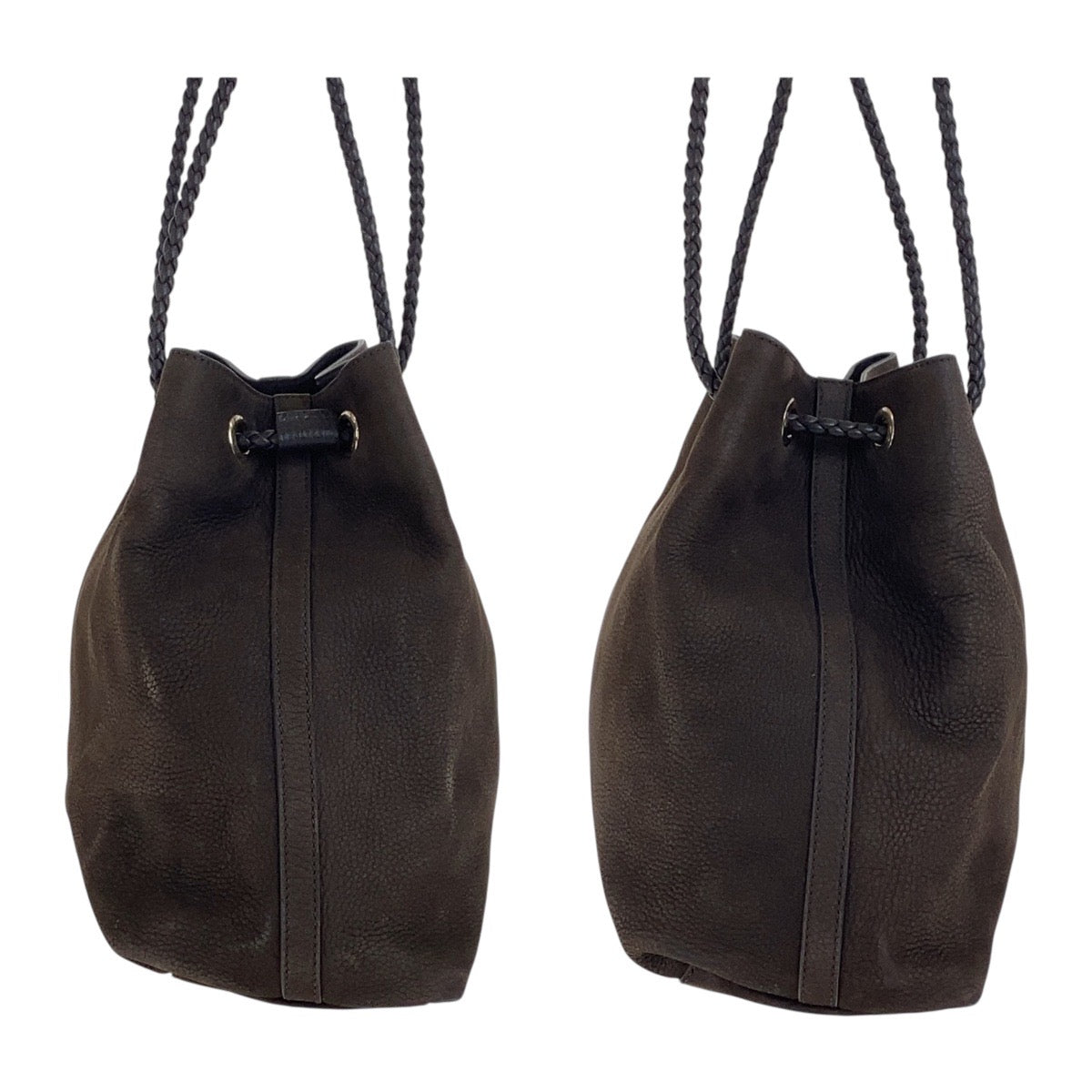 GUCCI Shoulder Bag 419689 Nubuck Brown Gold Metal Shoulder Bag Tote Bag Women Used Authentic