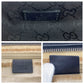GUCCI Shoulder Bag 308930 GG canvas, leather black Crossbody Shoulder Bag Unisex Sherry line Women Used Authentic