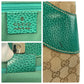 GUCCI Tote Bag 113015 GG canvas, leather Beige Green SilverMetal Tote Bag Shoulder Bag Women Used Authentic