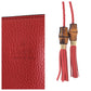 GUCCI Tote Bag 365346 leather Red Gold Metal Tote Bag Shoulder Bag 2way Bamboo Tassel Women Used Authentic